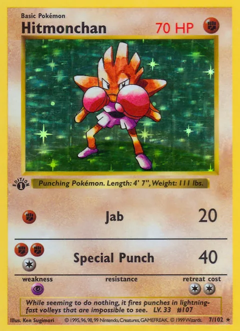 Hitmonchan, a Pokémon card