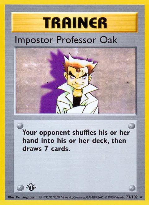 Impostor Professor Oak, a Pokémon card