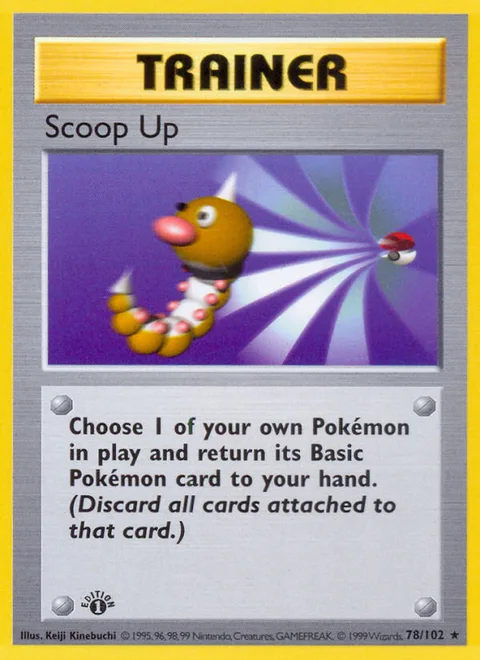 Scoop Up, a Pokémon card