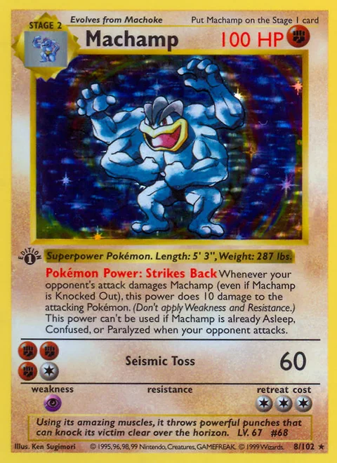 Machamp, a Pokémon card