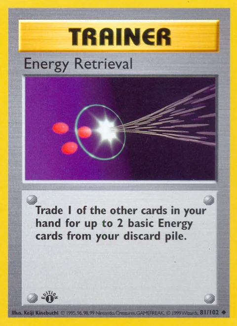 Energy Retrieval, a Pokémon card
