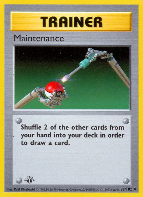 Maintenance, a Pokémon card