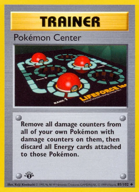 Pokémon Center, a Pokémon card