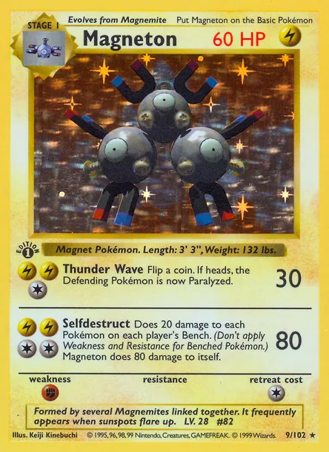 Magneton, a Pokémon card