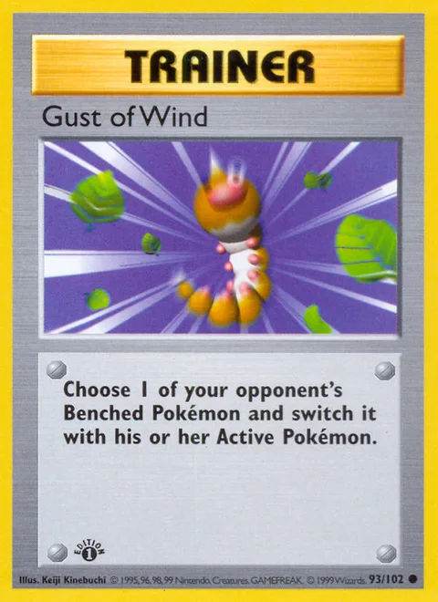 Gust of Wind, a Pokémon card