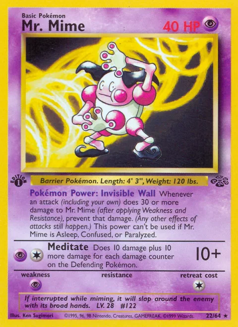 Mr. Mime, a Pokémon card