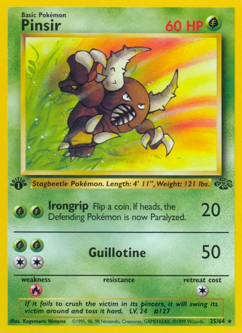Pinsir, a Pokémon card