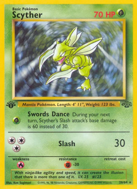 Scyther, a Pokémon card