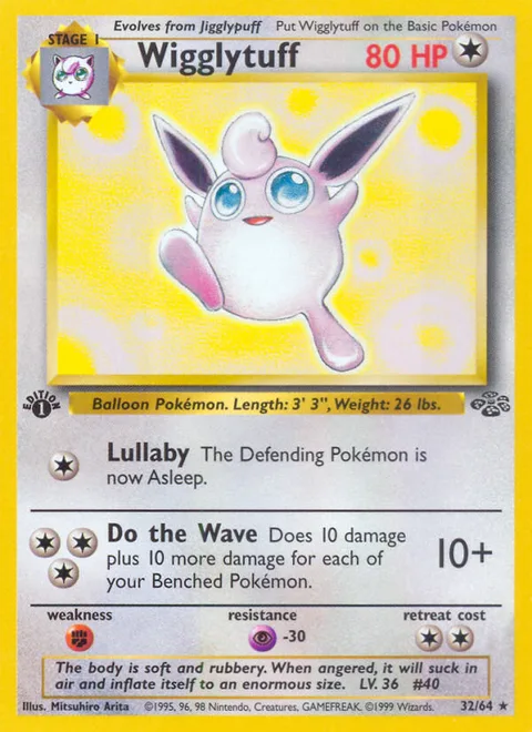 Wigglytuff, a Pokémon card
