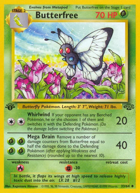 Butterfree, a Pokémon card