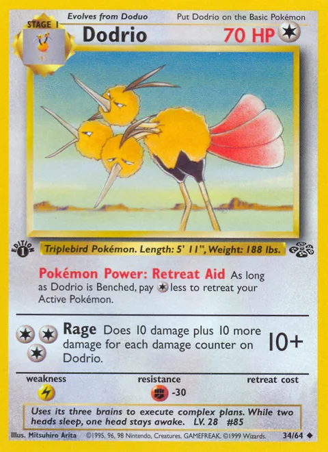 Dodrio, a Pokémon card