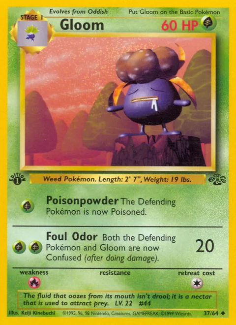 Gloom, a Pokémon card