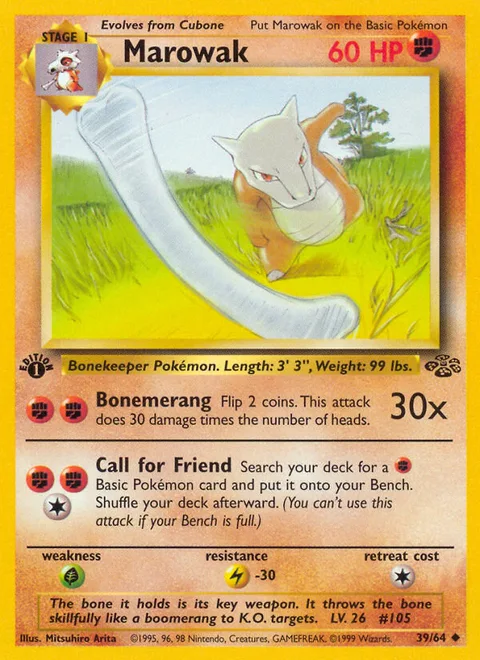 Marowak, a Pokémon card