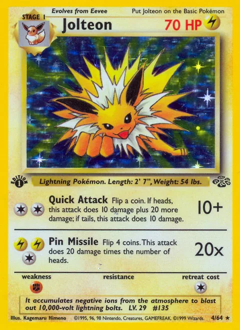 Jolteon, a Pokémon card