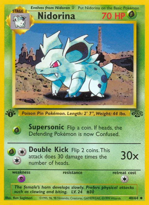 Nidorina, a Pokémon card