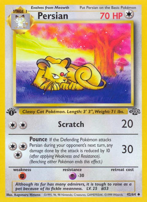 Persian, a Pokémon card