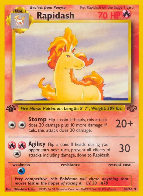 Rapidash, a Pokémon card
