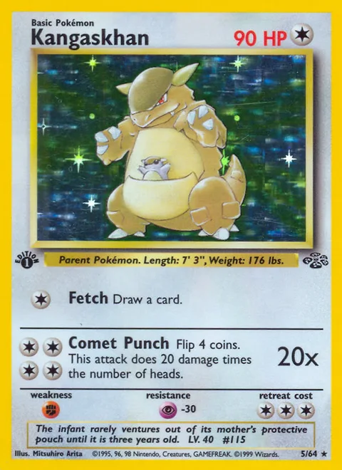 Kangaskhan, a Pokémon card