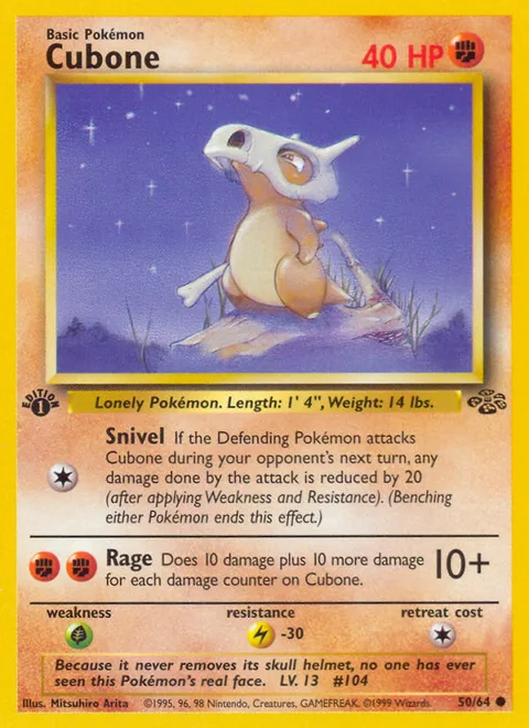 Cubone, a Pokémon card