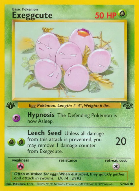 Exeggcute, a Pokémon card