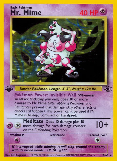 Mr. Mime, a Pokémon card
