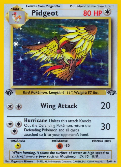Pidgeot, a Pokémon card
