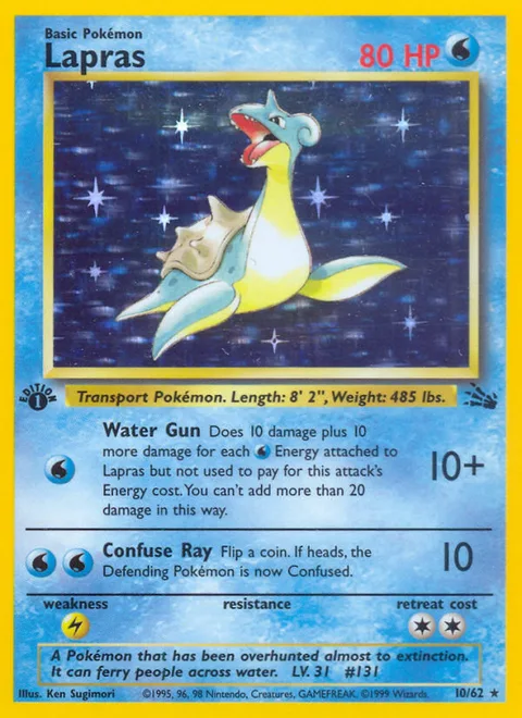 Lapras, a Pokémon card