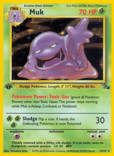 Muk, a Pokémon card