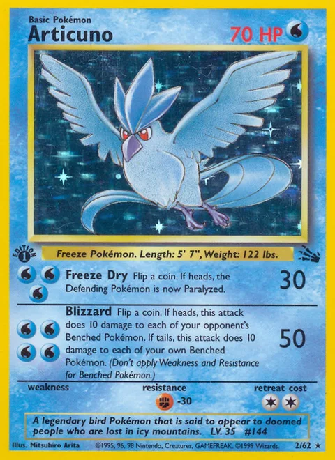 Articuno, a Pokémon card