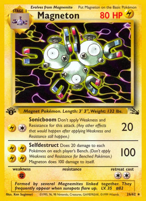 Magneton, a Pokémon card