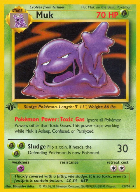Muk, a Pokémon card