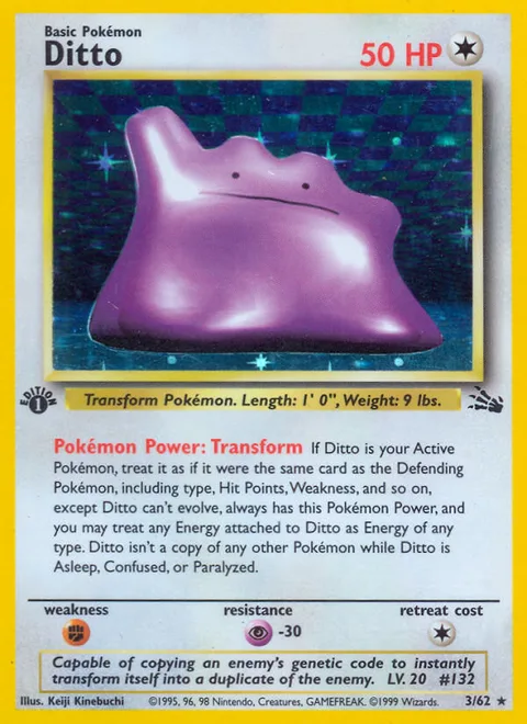 Ditto, a Pokémon card