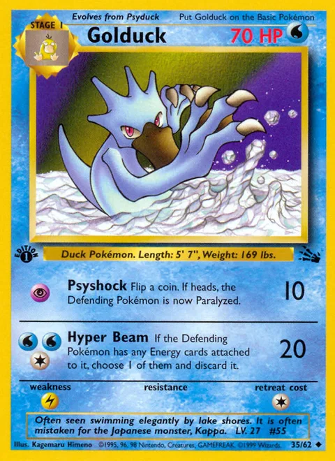 Golduck, a Pokémon card
