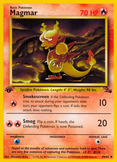 Magmar, a Pokémon card