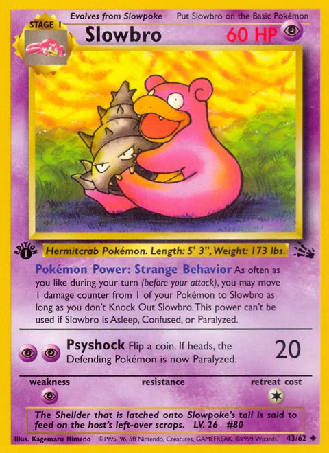 Slowbro, a Pokémon card