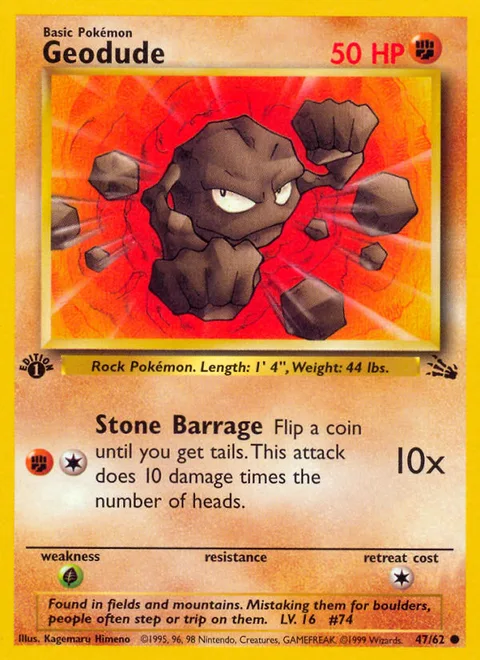 Geodude, a Pokémon card