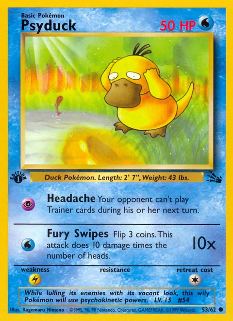 Psyduck, a Pokémon card