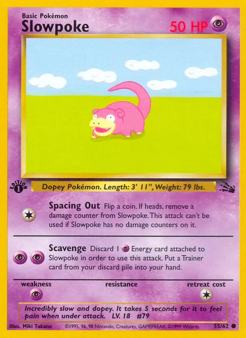 Slowpoke, a Pokémon card