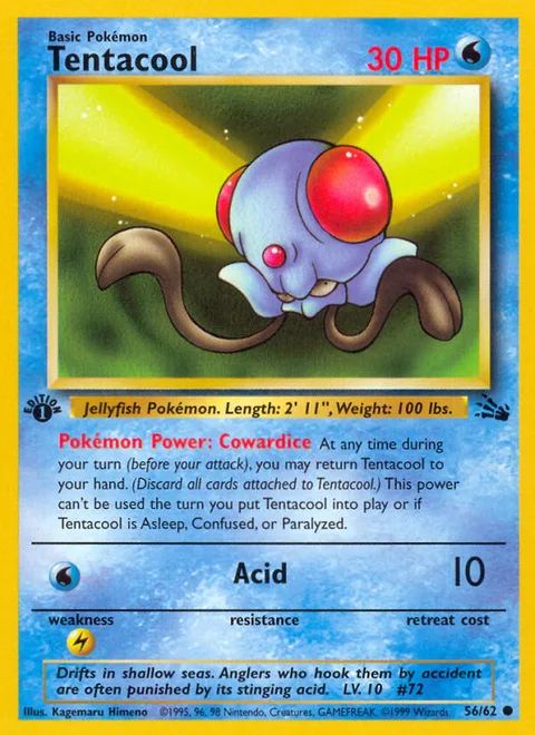 Tentacool, a Pokémon card