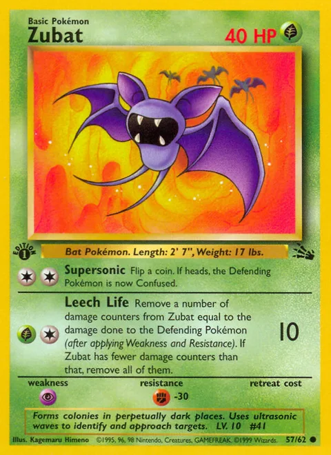 Zubat, a Pokémon card