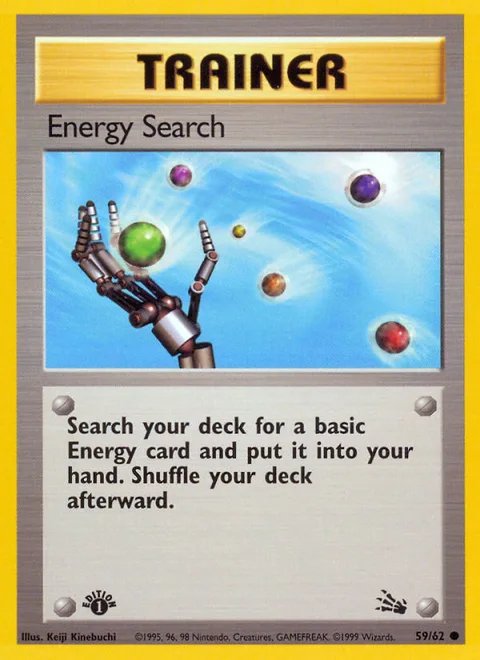 Energy Search, a Pokémon card