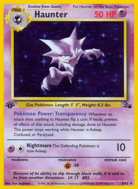 Haunter, a Pokémon card