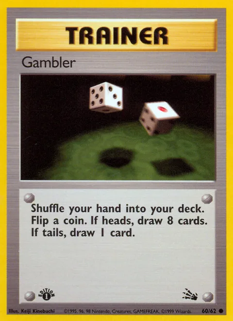 Gambler, a Pokémon card