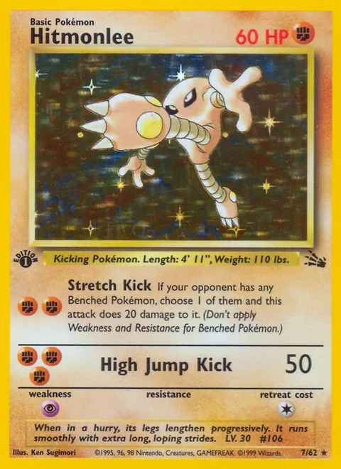 Hitmonlee, a Pokémon card