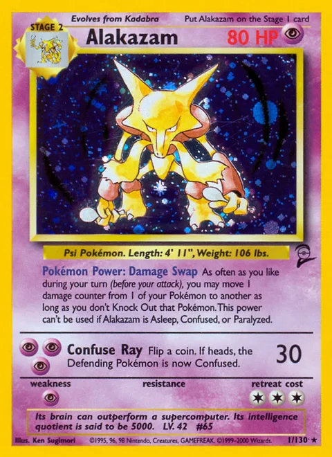 Alakazam, a Pokémon card