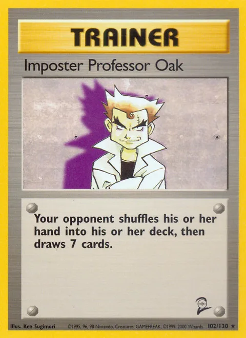 Imposter Professor Oak, a Pokémon card