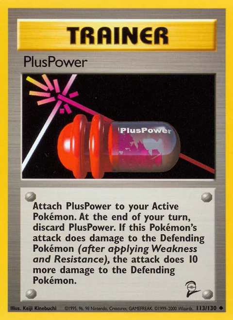PlusPower, a Pokémon card