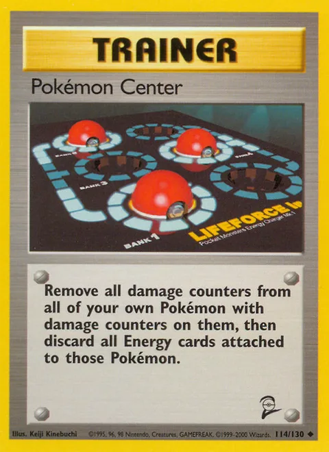 Pokémon Center, a Pokémon card