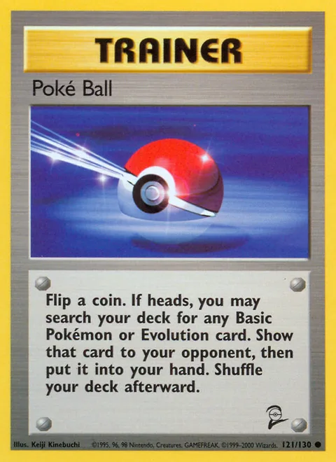 Poké Ball, a Pokémon card