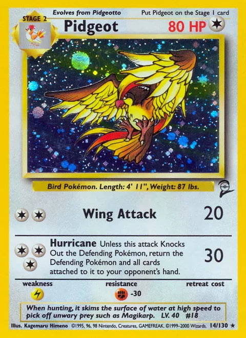 Pidgeot, a Pokémon card
